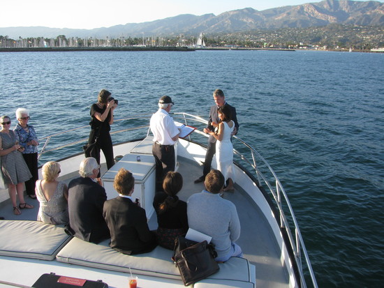 Wedding at Sea in Santa Barbara, CA
